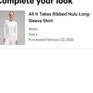 Lululemon All It Takes ribbed top